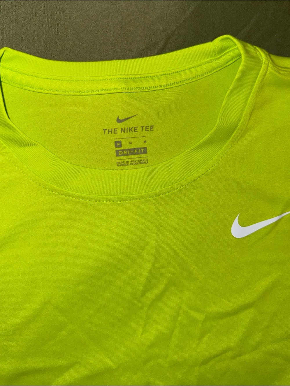 Nike Women’s Dri-FIT Neon Green Short-Sleeve Tee